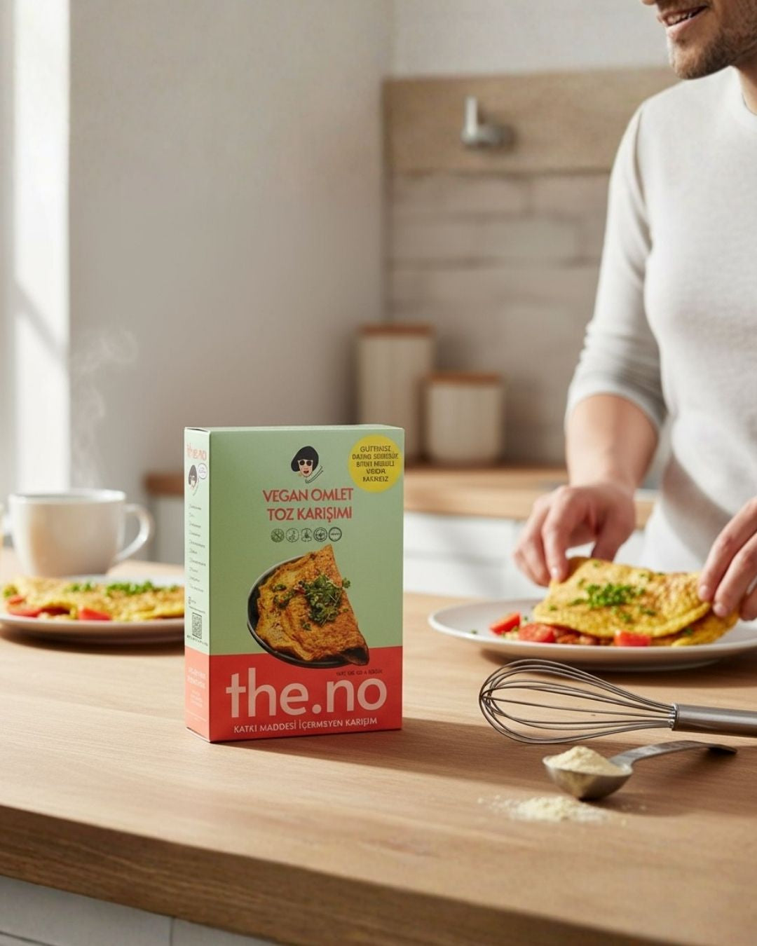 Bitkisel Vegan Omlet Toz Karışımı 2 X (135 Gr. 4 Kişilik)