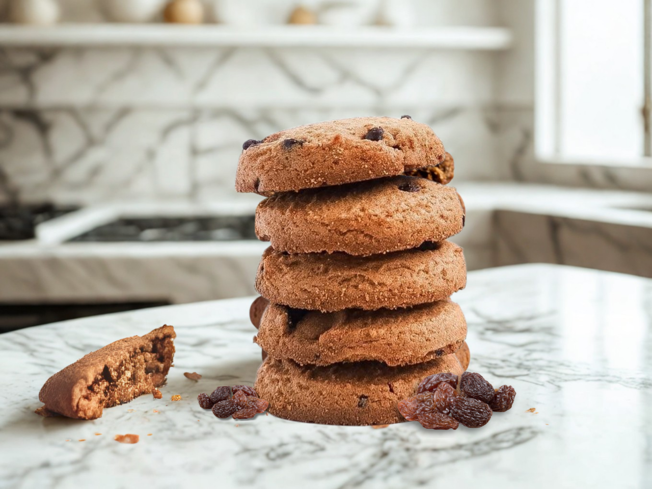 ÜZÜMLÜ KURABİYE TOZ KARIŞIMI 350 Gr. (6 Kişilik)