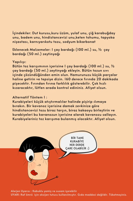 Üzümlü Kurabiye Toz Karışımı 350 Gr. (6 Kişilik)