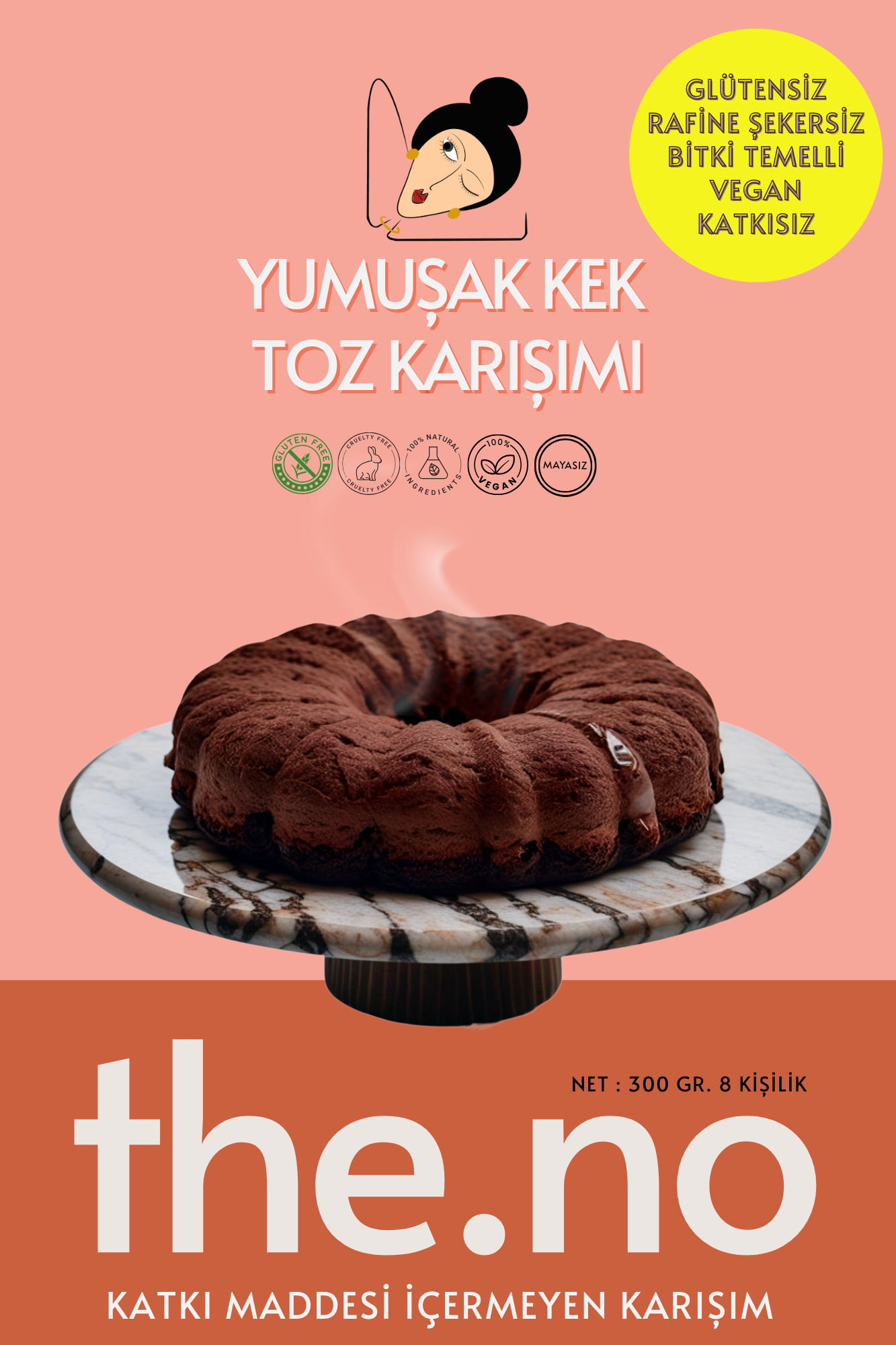 Yumuşak Kek Toz Karışımı 300 Gr. (6 Kişilik)