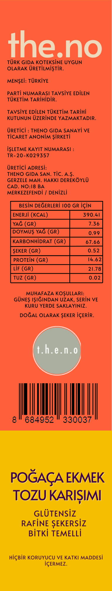 POĞAÇA EKMEK TOZ KARIŞIMI 200 Gr. (4 Kişilik)