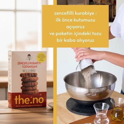 Zencefilli Kurabiye Toz Karışımı 300 Gr. (6 Kişilik)
