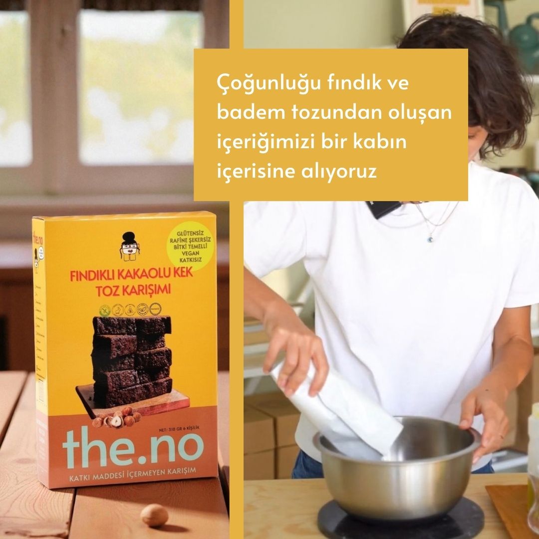 Fındıklı Bademli Kakaolu Kek Toz Karışımı 340 Gr. (6 Kişilik)