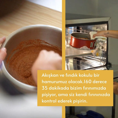 Fındıklı Bademli Kakaolu Kek Toz Karışımı 340 Gr. (6 Kişilik)