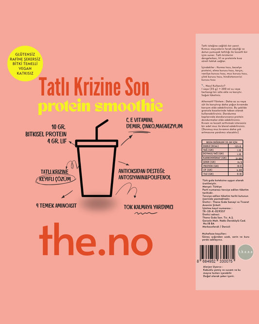 Tatlı Krizine Son Toz Smoothie Karışımı 7x35 gr. ( Tek kullanımlık 7 saşe içermektedir)