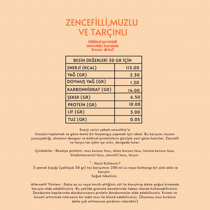 Güne Zinde Başla Toz Smoothie Karışımı 210 gr. 7 Porsiyon