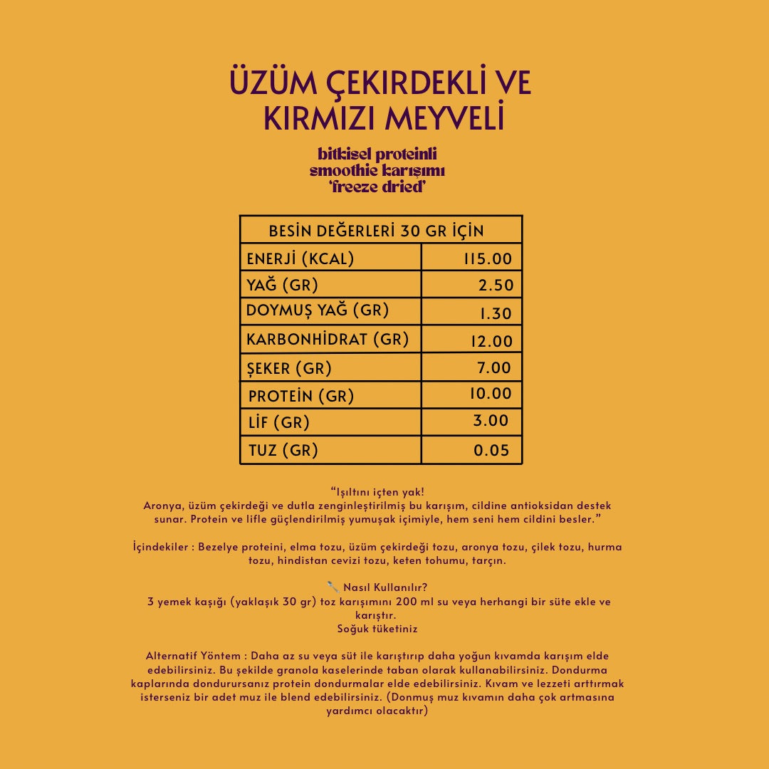 Cildim Parlıyor Toz Smoothie Karışımı 210 gr. 7 Porsiyon