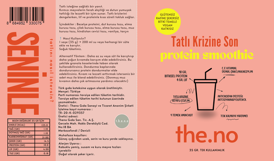 Tatlı Krizine Son Toz Smoothie Karışımı 7x35 gr. ( Tek kullanımlık 7 saşe içermektedir)