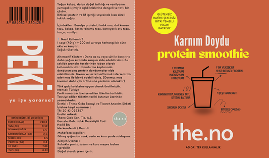 Karnım Doydu Toz Smoothie Karışımı 7x40 gr. ( Tek kullanımlık 7 saşe içermektedir)