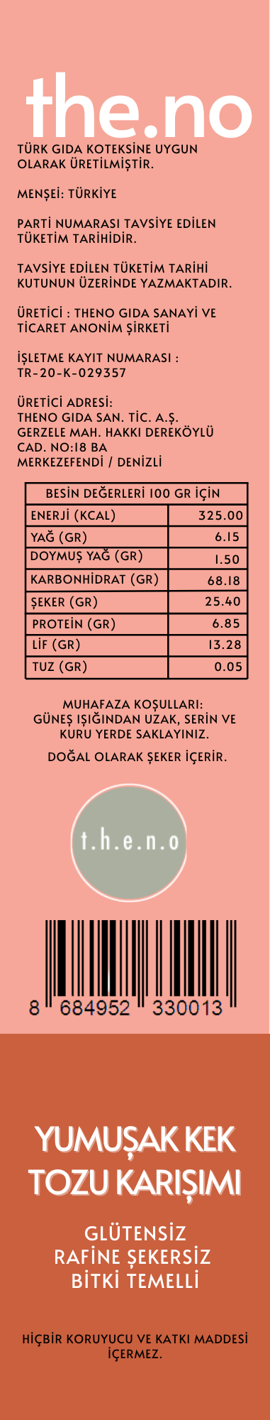 Yumuşak Kek Toz Karışımı 300 Gr. (6 Kişilik)