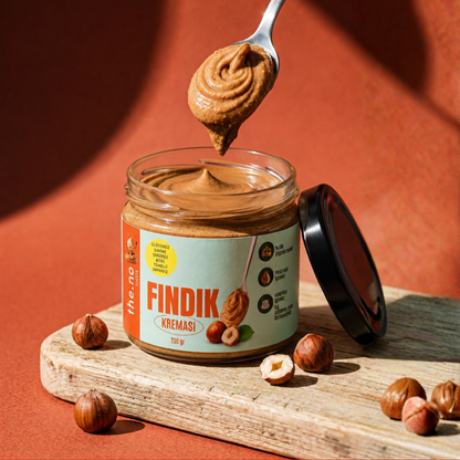 Fındık Kreması Akışkan 200g – Şekersiz, Palm Yağsız, Katkısız | the.no