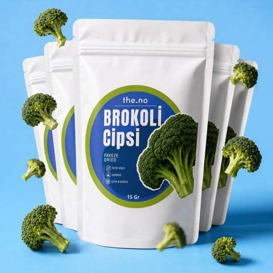 Brokoli Cipsi 5'li Paket (15gx5) – Freeze Dried, Glütensiz, Katkısız | the.no