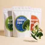 Bamya Cipsi, Brokoli Cipsi, Karnabahar Cipsi Deneme Paketi (15gx3) – Freeze Dried, Glütensiz, Katkısız | the.no