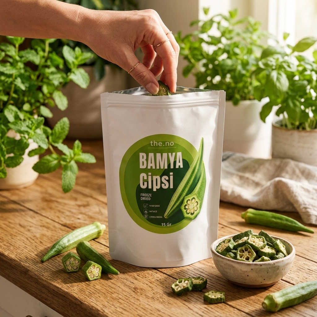 Bamya Cipsi 5'li Paket (15gx5) – Freeze Dried, Glütensiz, Katkısız | the.no
